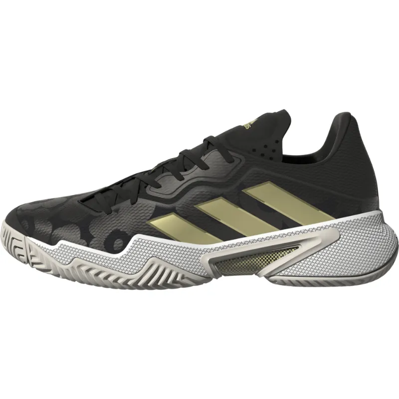 Adidas Womens Barricade Tennis Shoes - Core Black/Gold/Carbon