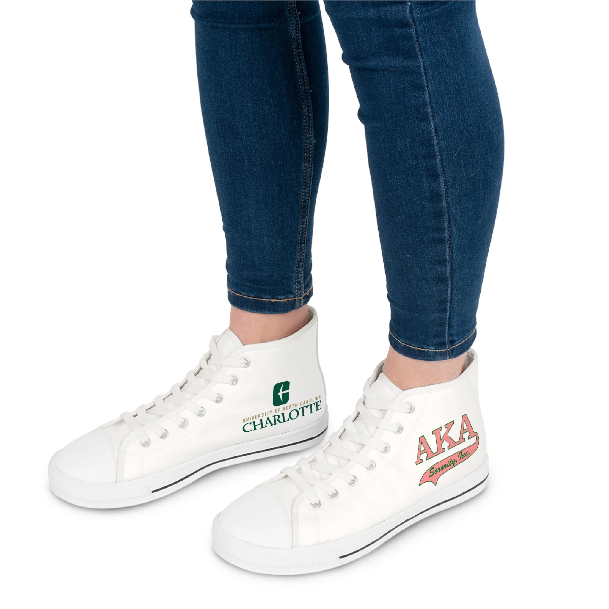 AKA UNCC Alumni Women's High Top Sneakers