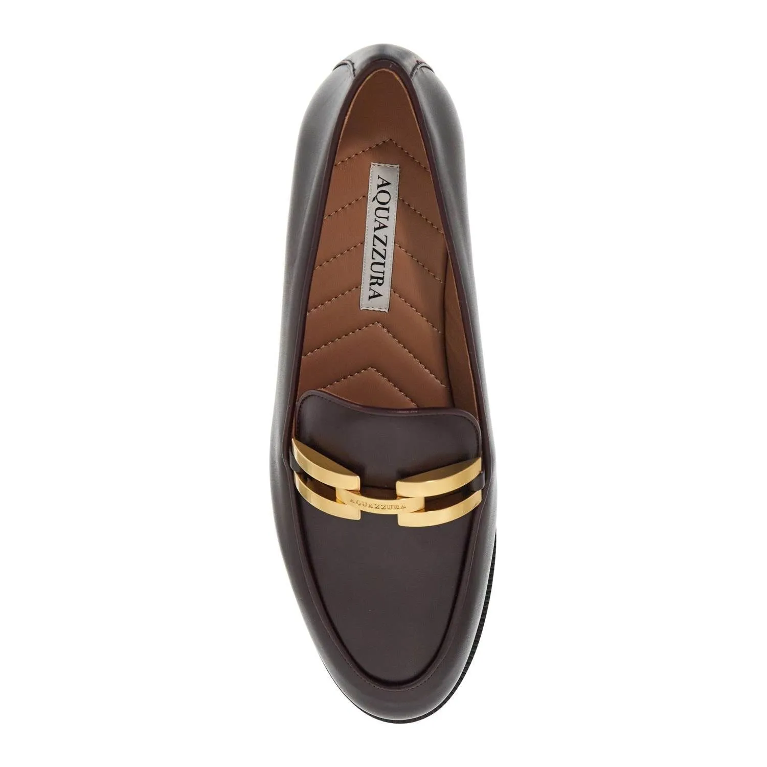 Aquazzura smooth leather brandi loafers