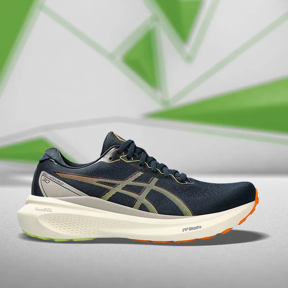 ASICS GEL-KAYANO 30 (M) - (FRENCH BLUE/NEON LIME) RUNNING SHOES