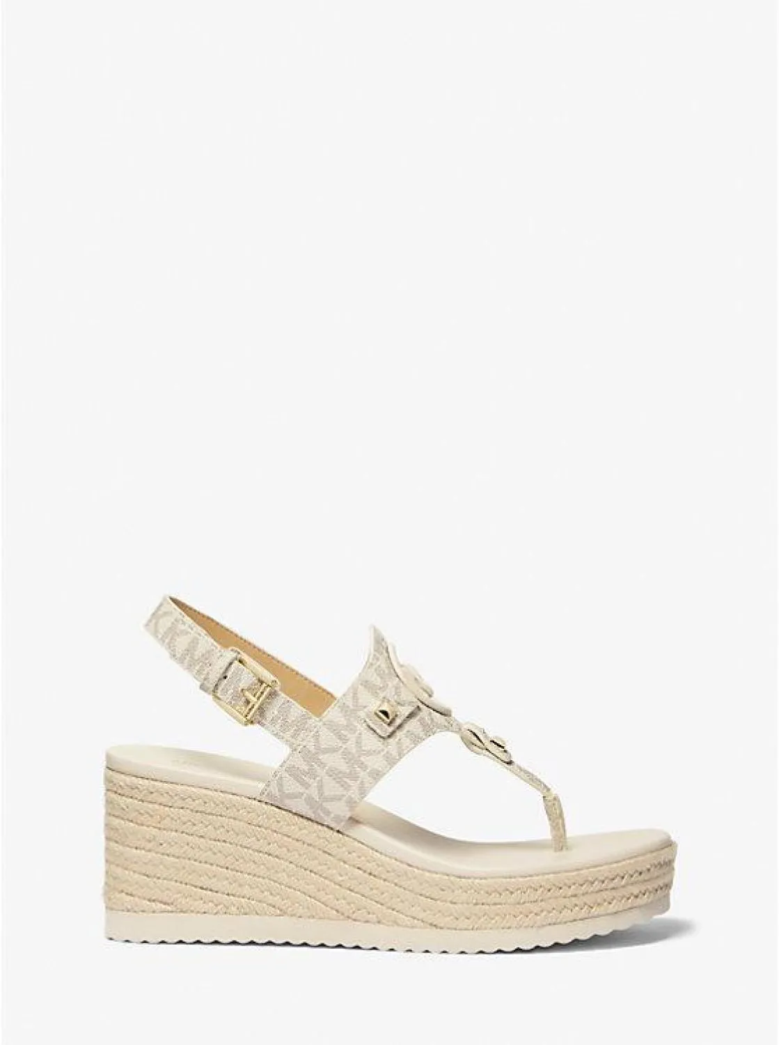 Aubrey Cutout Signature Logo Wedge Sandal