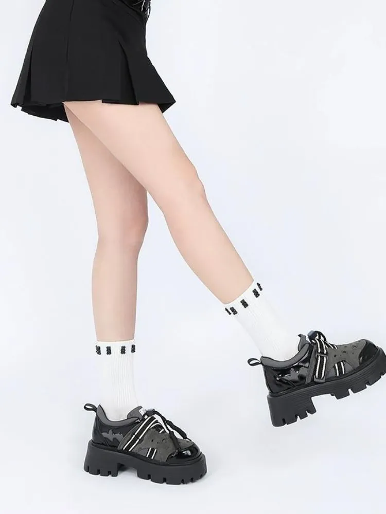 Border Band Sporty Casual Platform Shoes【s0000002670】