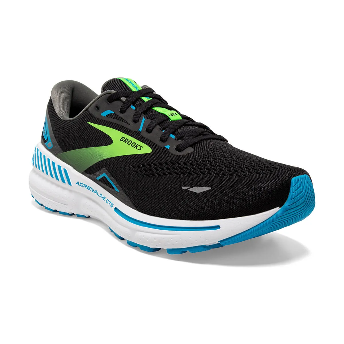 Brooks Adrenaline GTS 23 Mens | Black/hawaiian Ocean/green