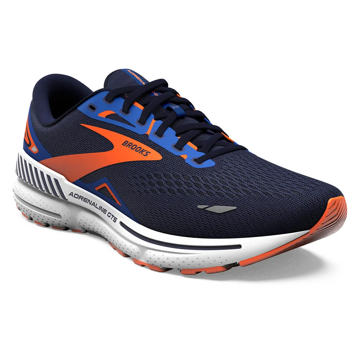 Brooks Adrenaline GTS 23 Mens | Peacoat/orange/surf the Web