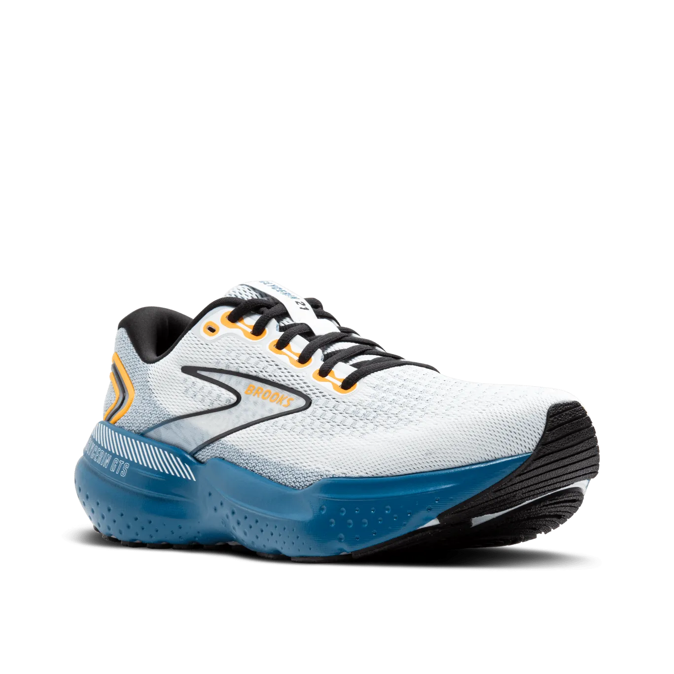 Brooks Glycerin GTS 21 Mens Running - White / Sapphire / Orange