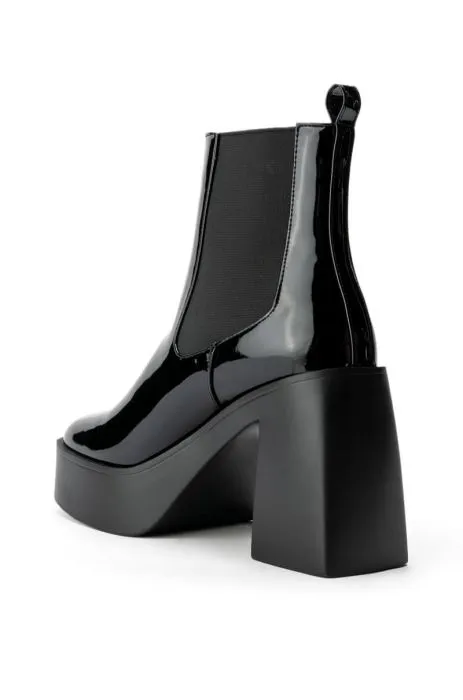 CHERRY-BLACK PLATFORM BOOTIE