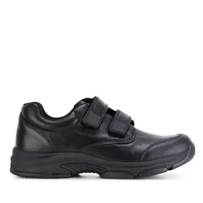 Clarks - Approve Kids Black School Shoe Leather with Scuff Resistant Toe