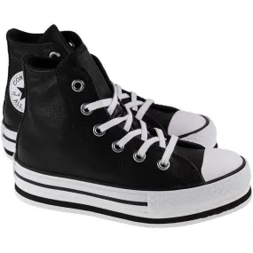 Converse Trainers Kids Chuck Taylor Platform Eva Hi Black White