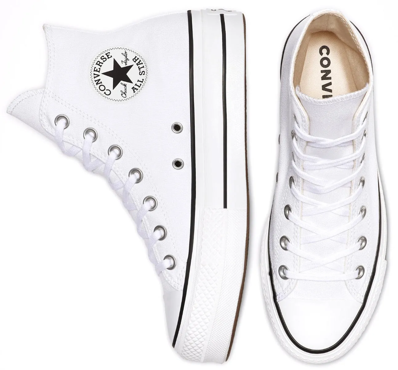 Converse Womens Chuck Taylor All Star Hi Top Lift White