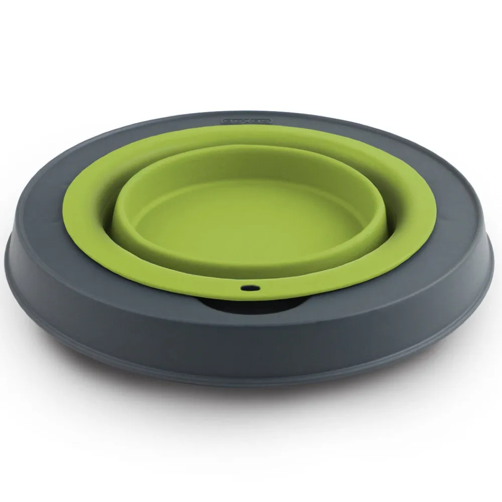 Dexas Single Elevated Collapsible Pet Bowl- Large