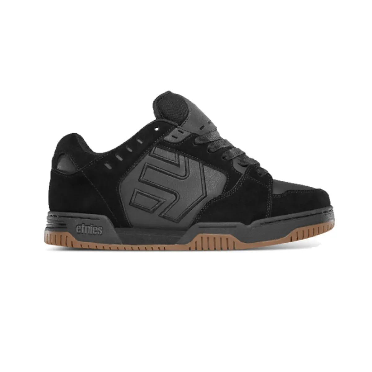 ETNIES Black/Gum Skate Shoes - FAZE MN'S