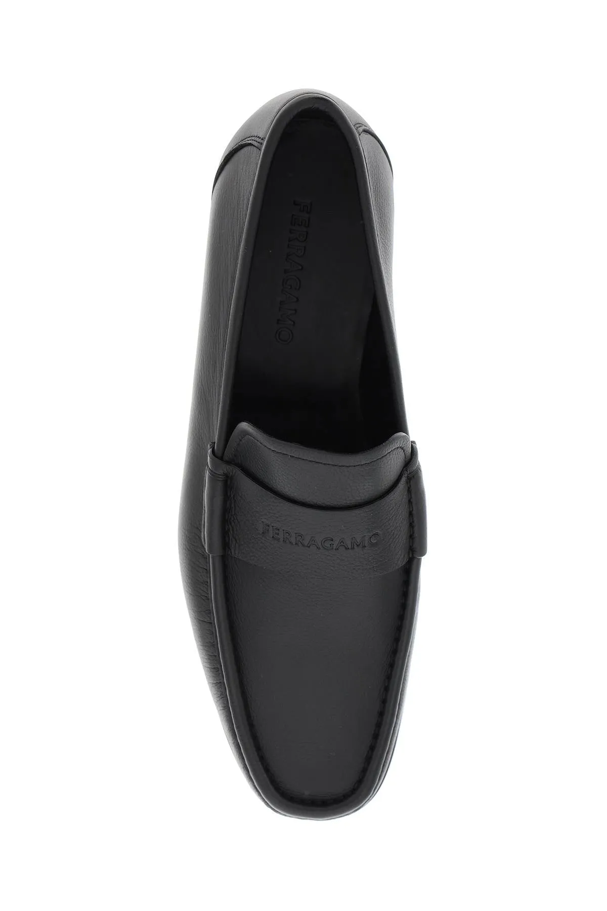 Ferragamo Logo Loafers With Moc