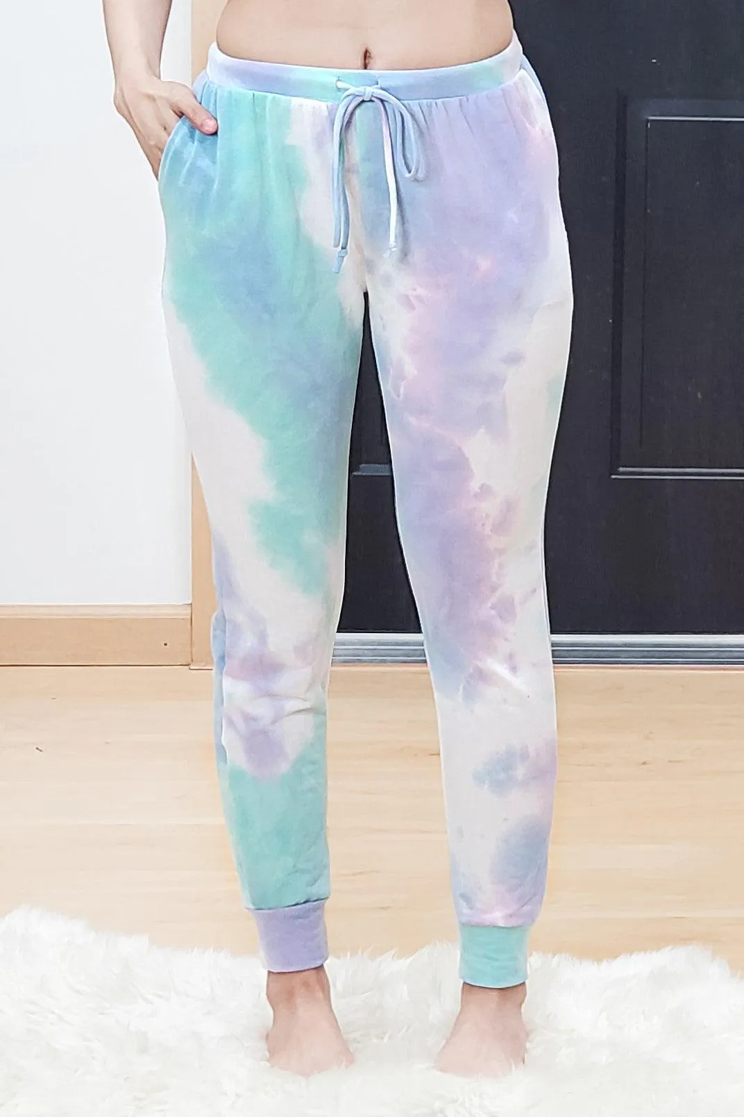 FINAL SALE -  Watercolor Tie Dye Joggers