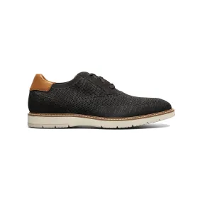 FLORSHEIM VIBE KNIT PLAIN TOE OXFORD BLACK - MENS