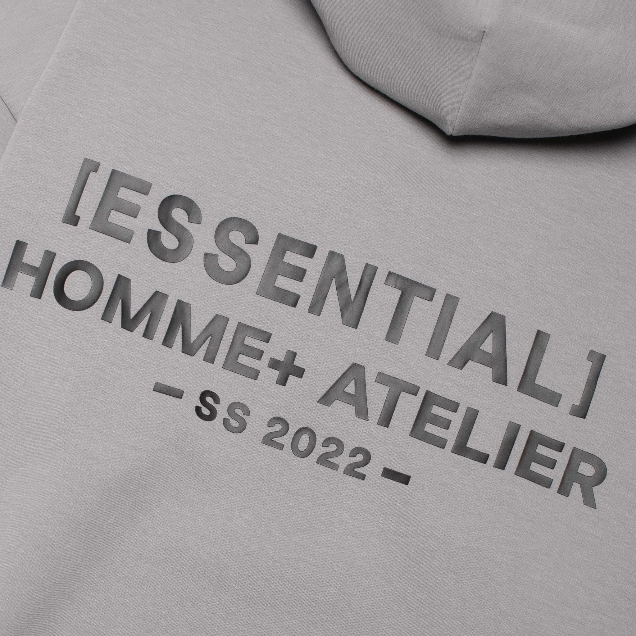 HOMME  Lightweight 'ESSENTIAL' Hoodie Cement