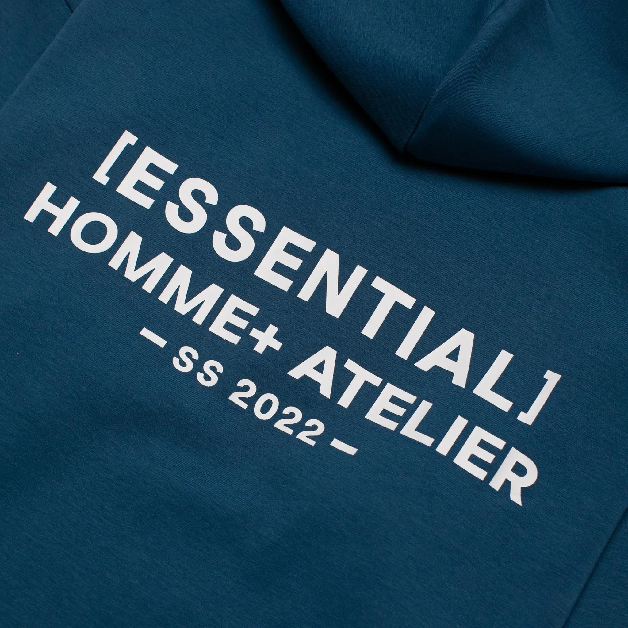 HOMME  Lightweight 'ESSENTIAL'Hoodie Teal