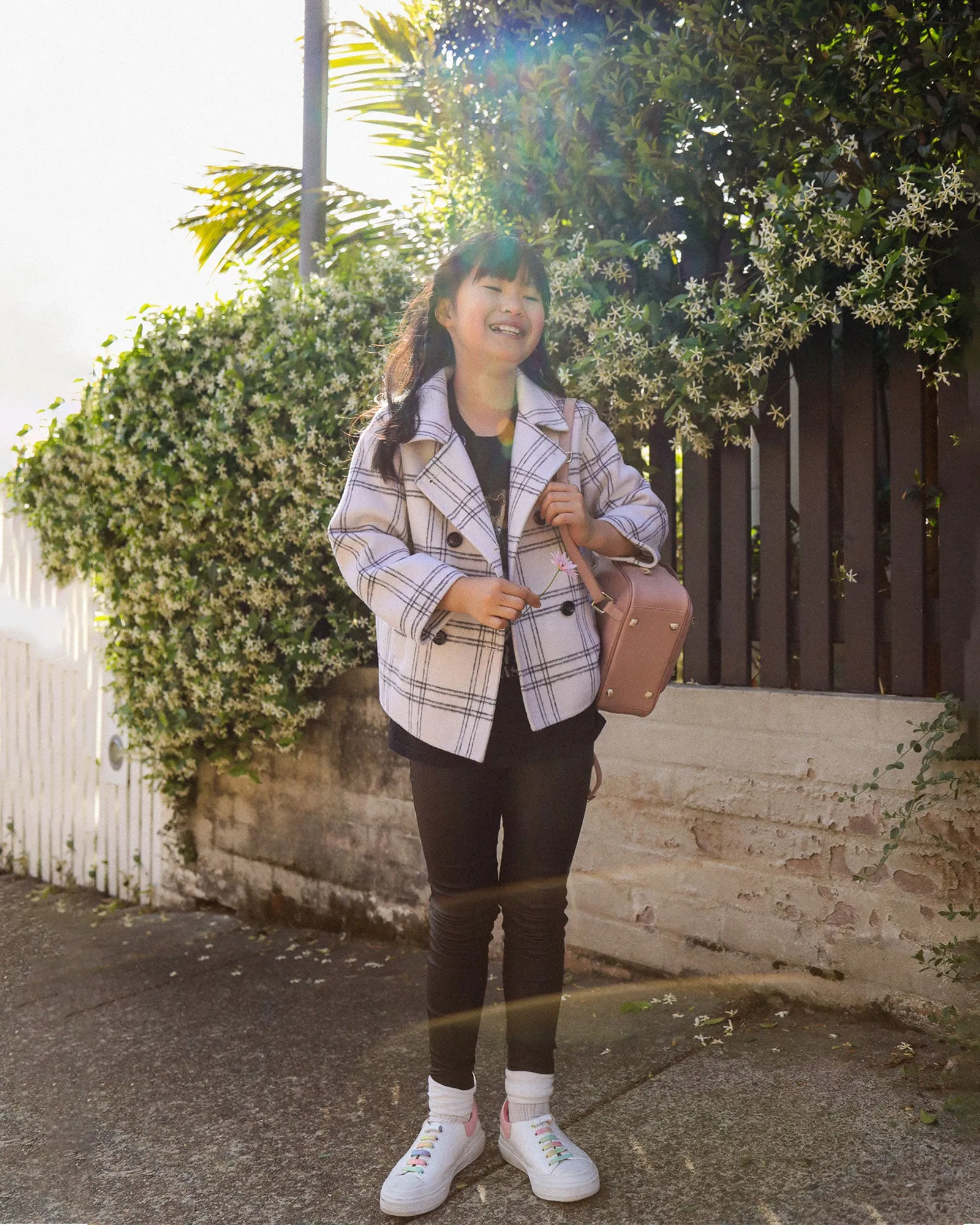 Just A Little Dream Croc Leather Sneaker - White