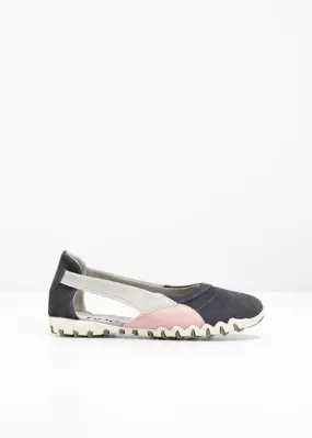 Leather ballet shoes Bpc Bonprix Collection, gray