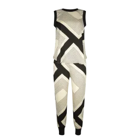 LEEZY Zig Zag Black Ivory