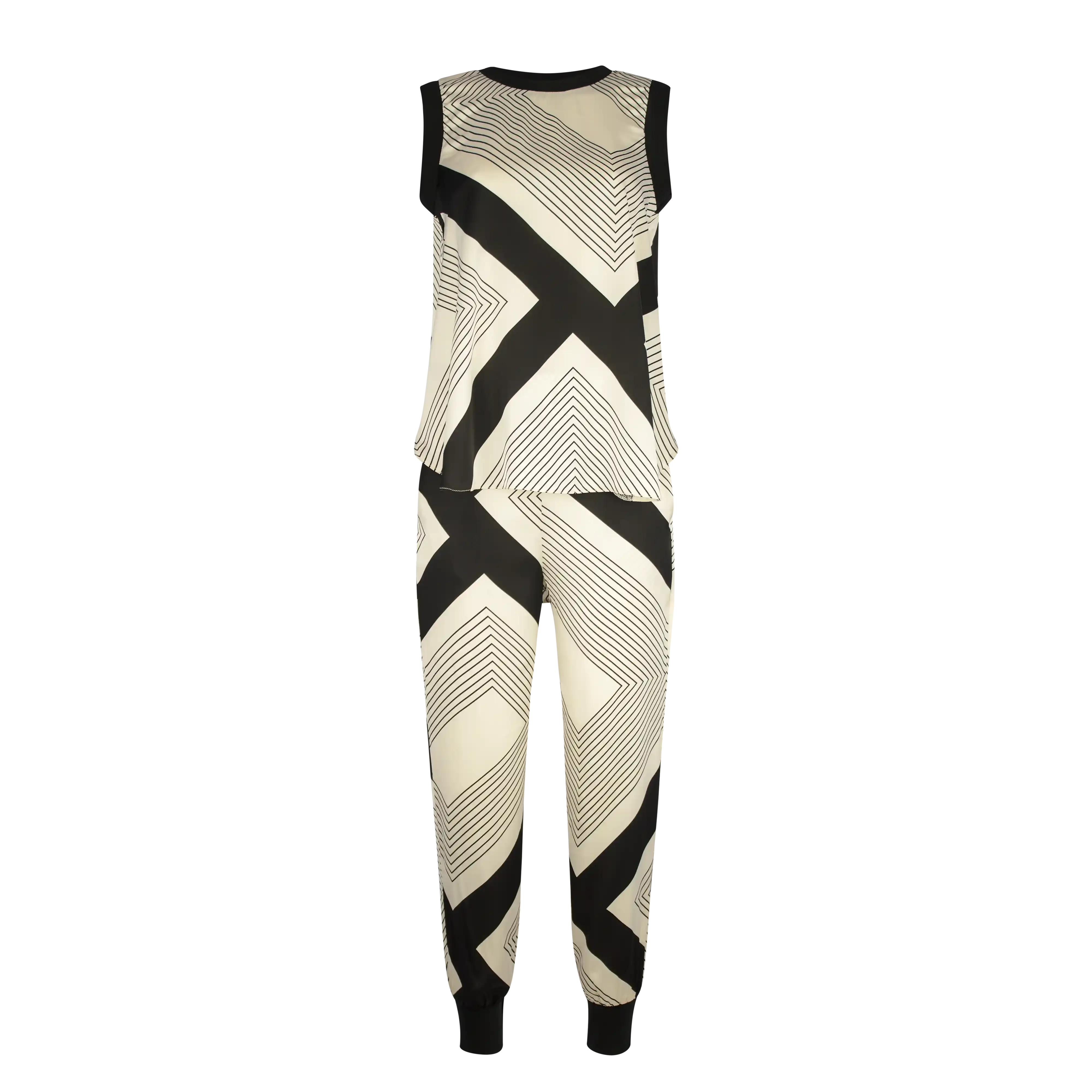 LEEZY Zig Zag Black Ivory