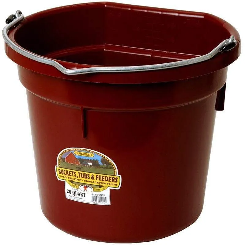 Little Giant 20 Quart DuraFlex Flat Back Plastic Bucket