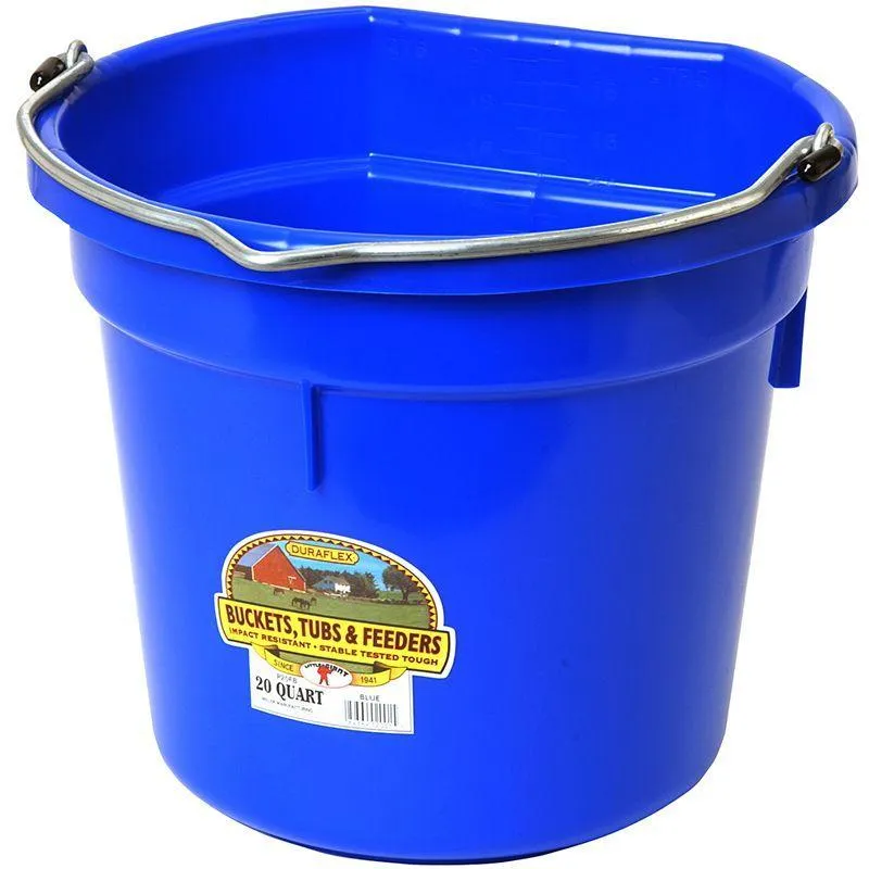 Little Giant 20 Quart DuraFlex Flat Back Plastic Bucket