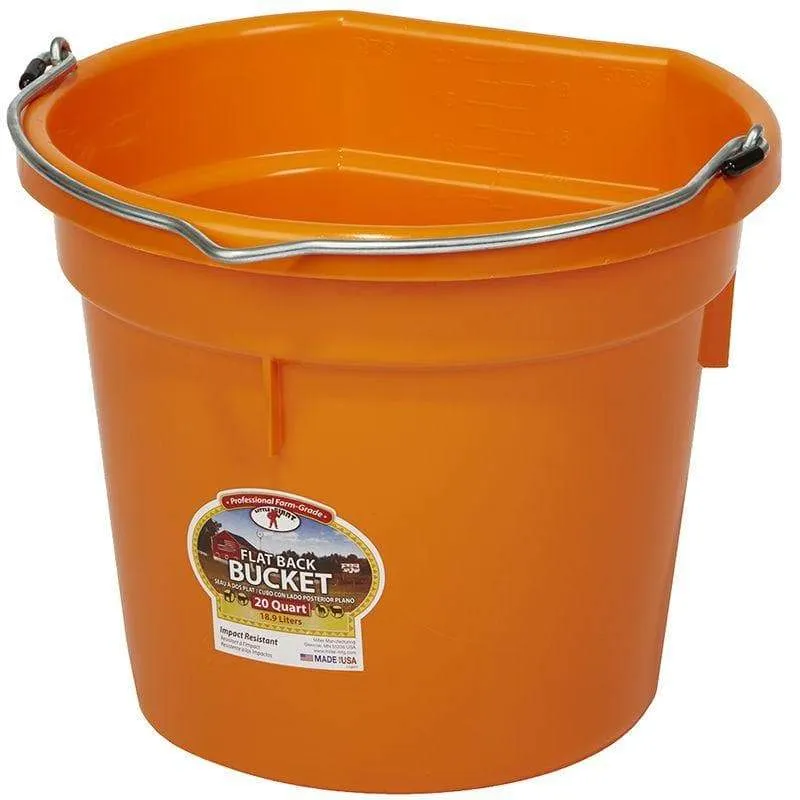 Little Giant 20 Quart DuraFlex Flat Back Plastic Bucket