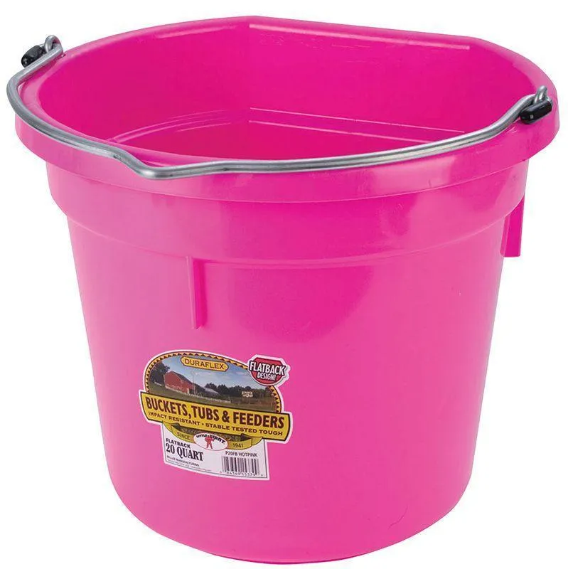 Little Giant 20 Quart DuraFlex Flat Back Plastic Bucket