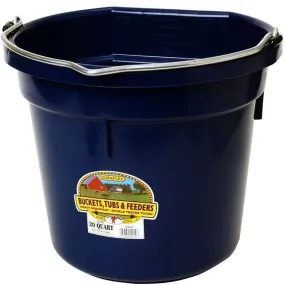 Little Giant 20 Quart DuraFlex Flat Back Plastic Bucket