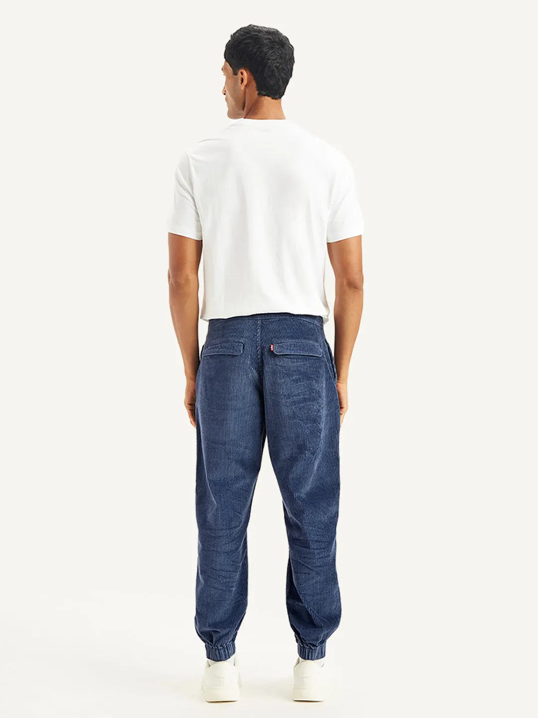 Men's Blue Regular Fit Trousers