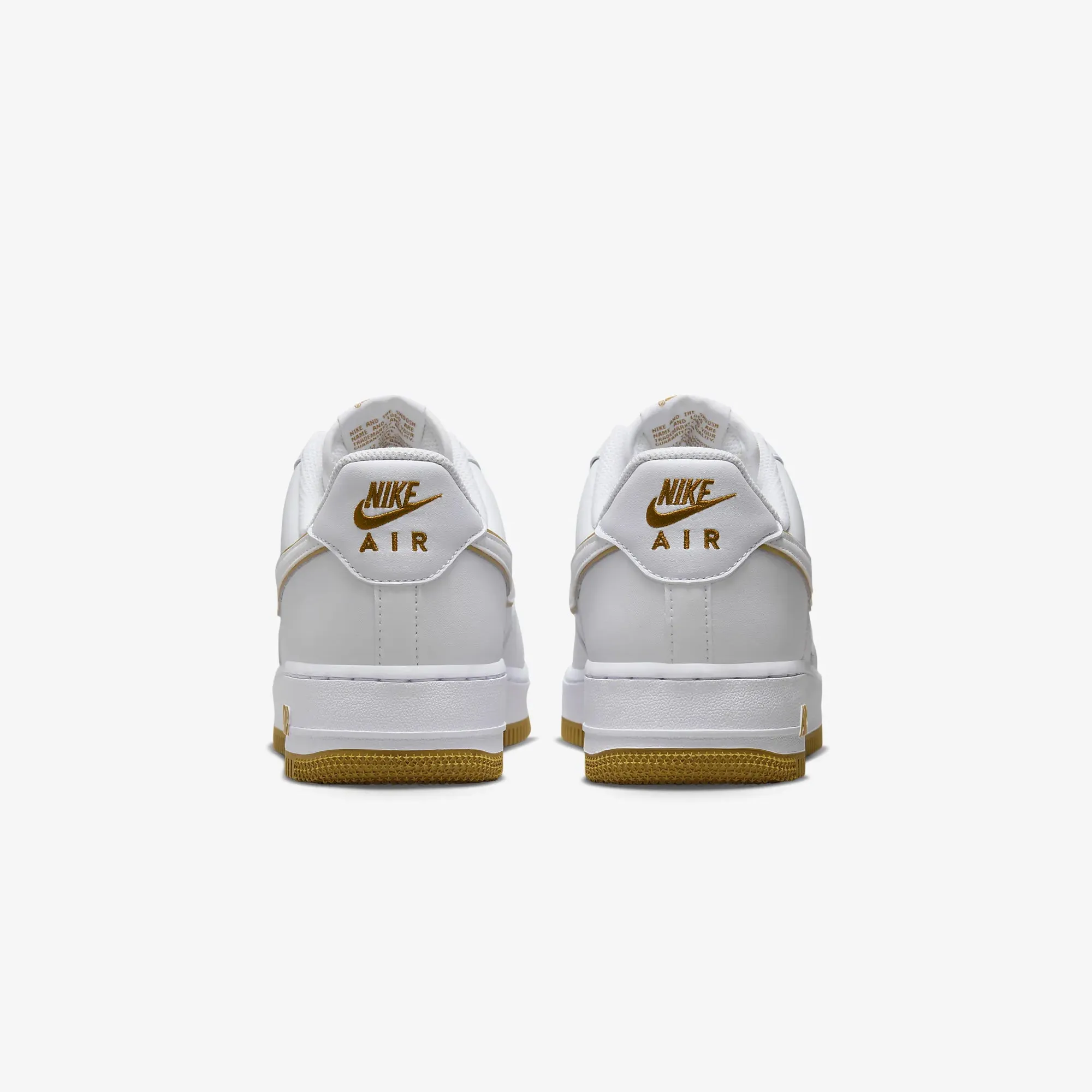 Nike | AIR FORCE 1 '07 { WHITE/WHITE-BRONZINE