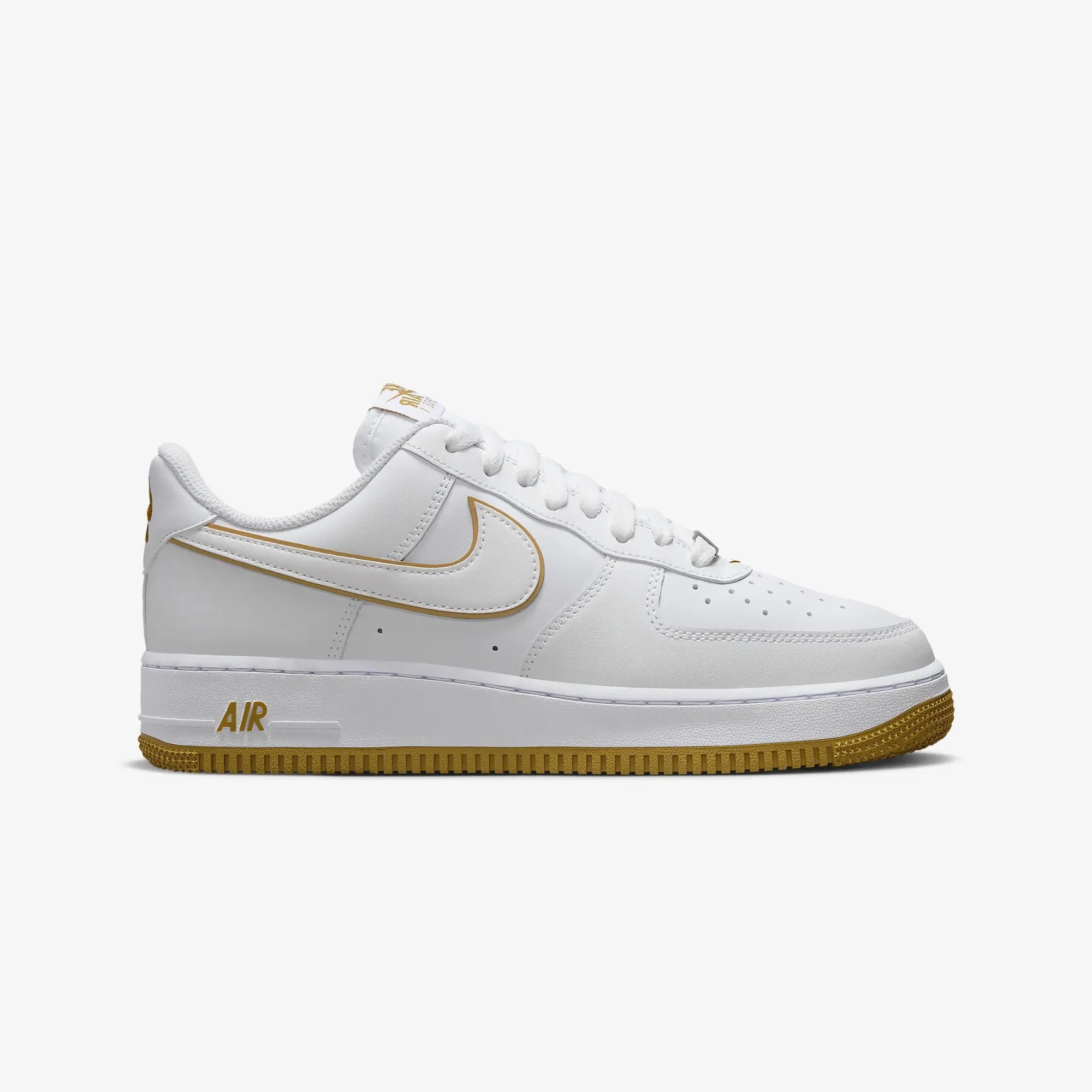 Nike | AIR FORCE 1 '07 { WHITE/WHITE-BRONZINE