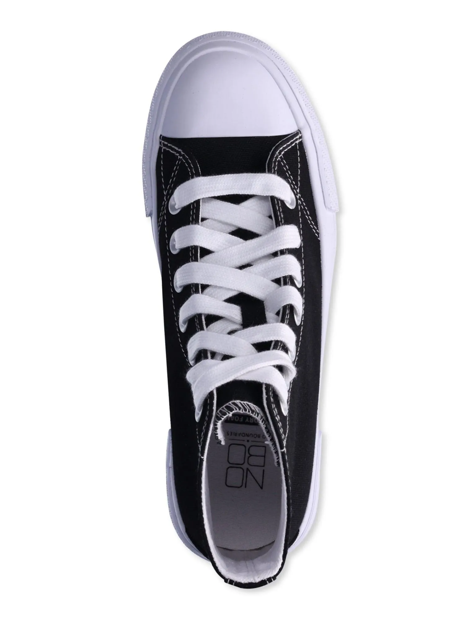 No Boundaries Platform Lace Up High Top Sneakers, Women’s