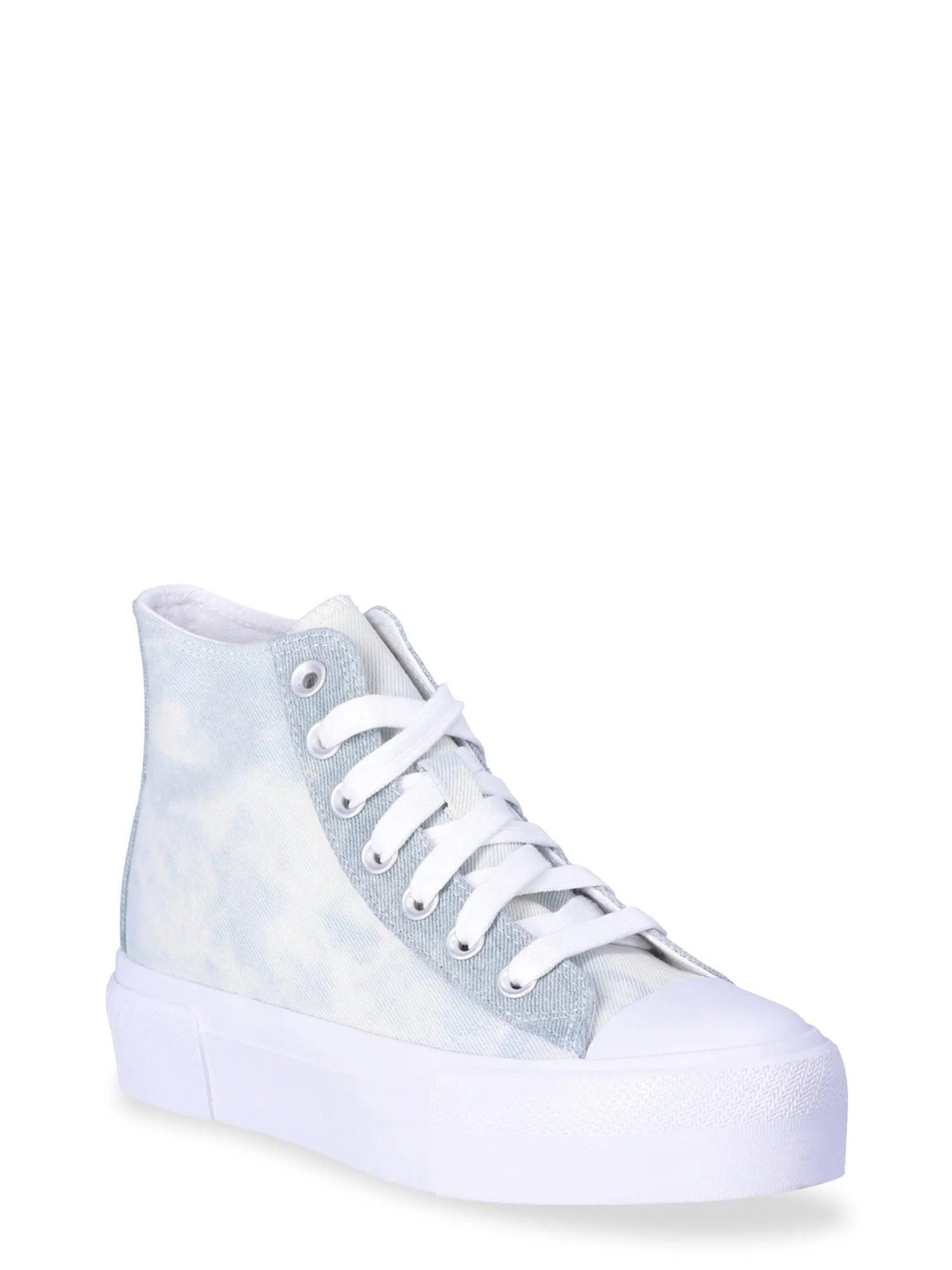 No Boundaries Platform Lace Up High Top Sneakers, Women’s