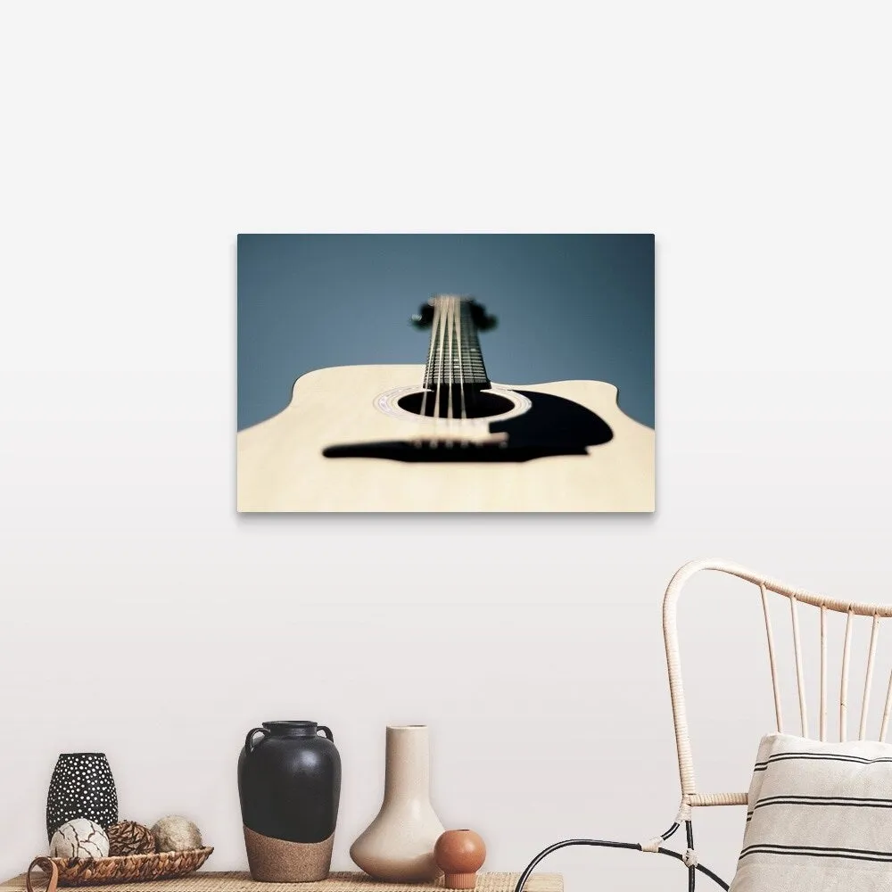 "Close up of cello head" Canvas Wall Art