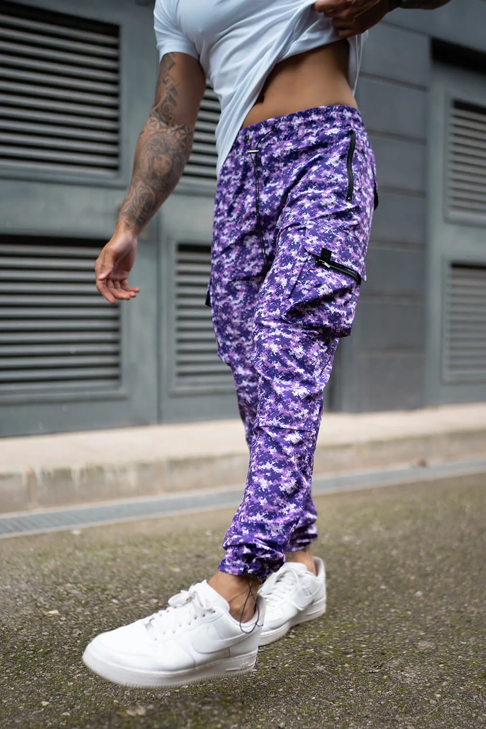 Raptor Cargo Pants - Purple Camo