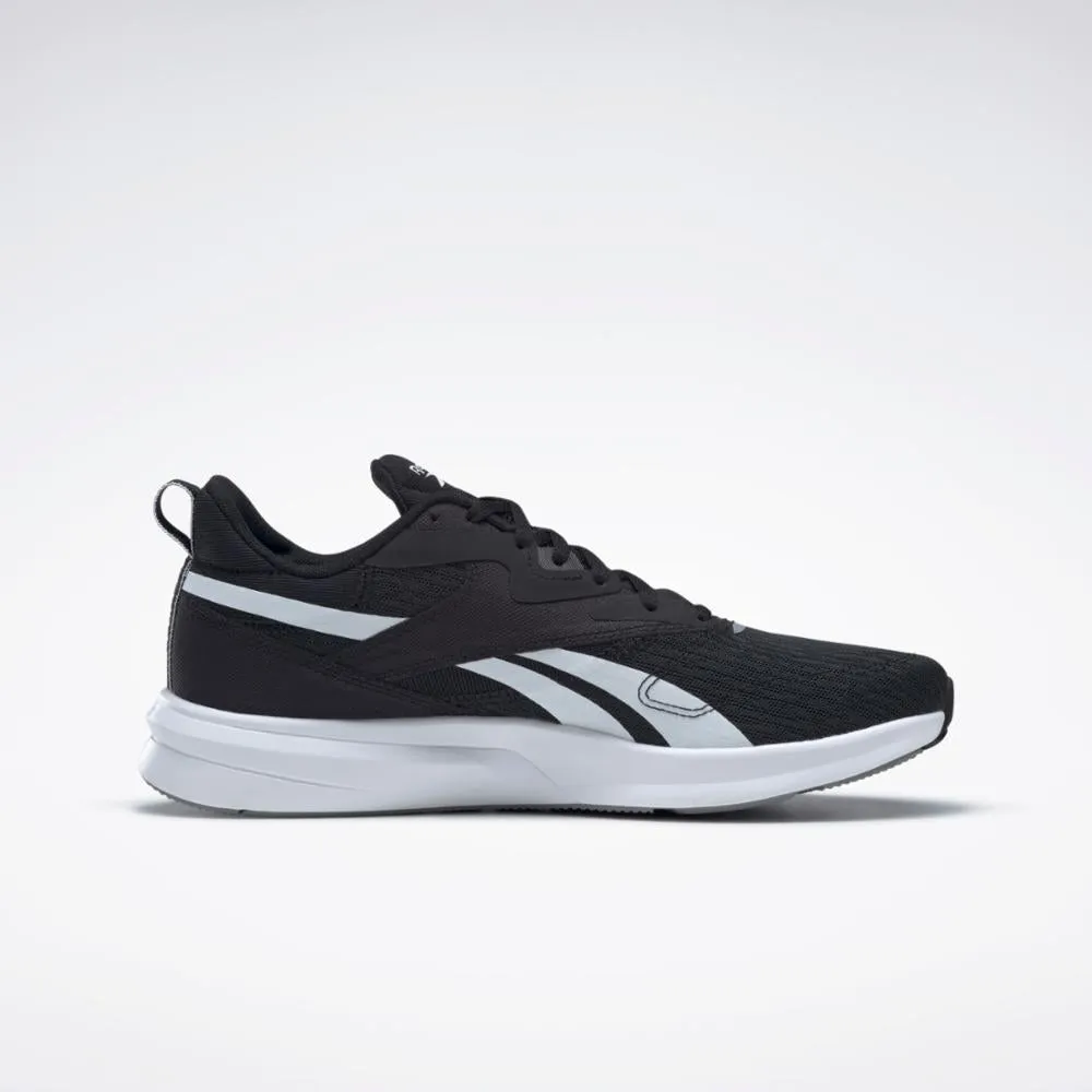 Reebok Footwear Men Reebok Runner 4 Wide Shoes CBLACK/PUGRY5/FTWWHT