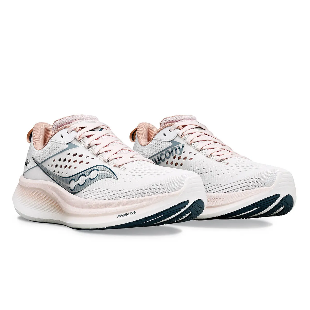 Saucony Ride 17 Womens | White/lotus