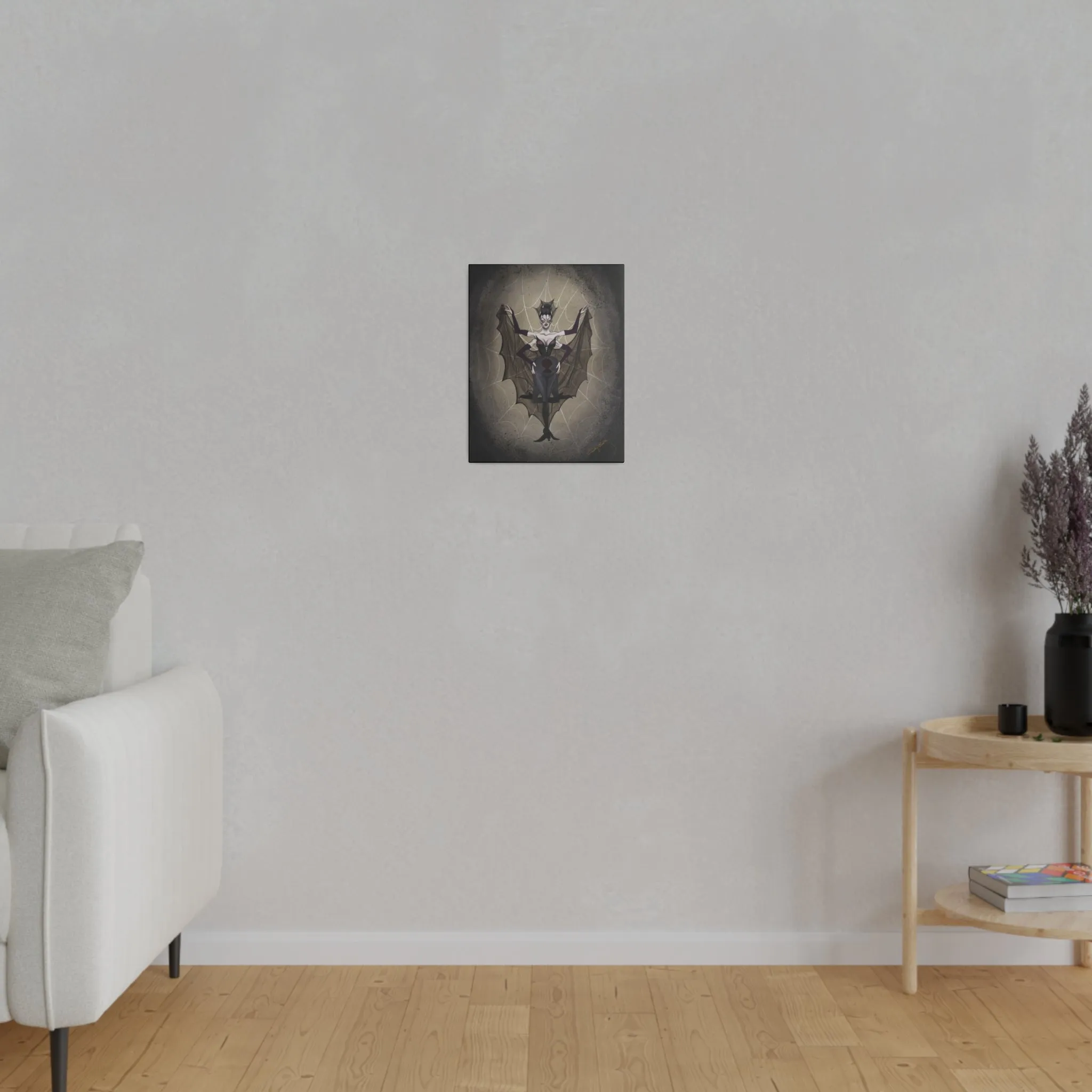 Spider Lady Stretched Canvas Print, Wrapped Wall Art with Hardware 0.75" depth