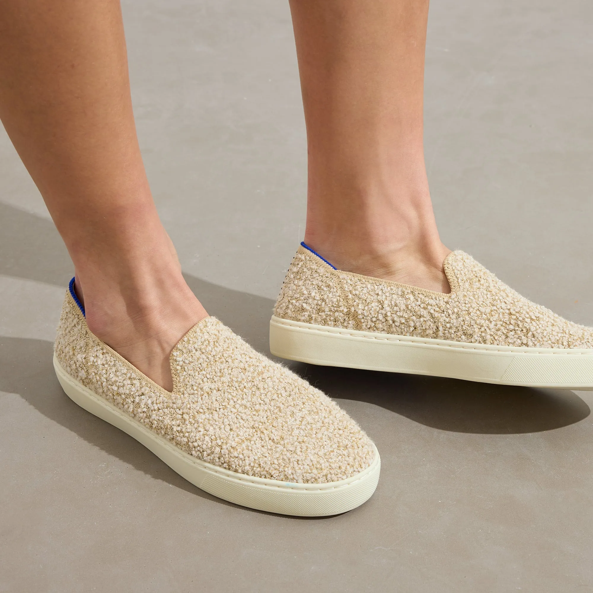 The Original Slip On Sneaker - Honeybun Shimmer Bouclé