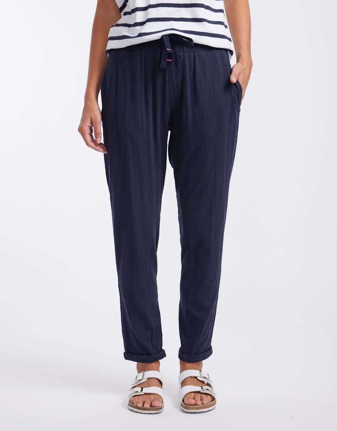 Turn Back Lightweight Lounge Pants - Navy