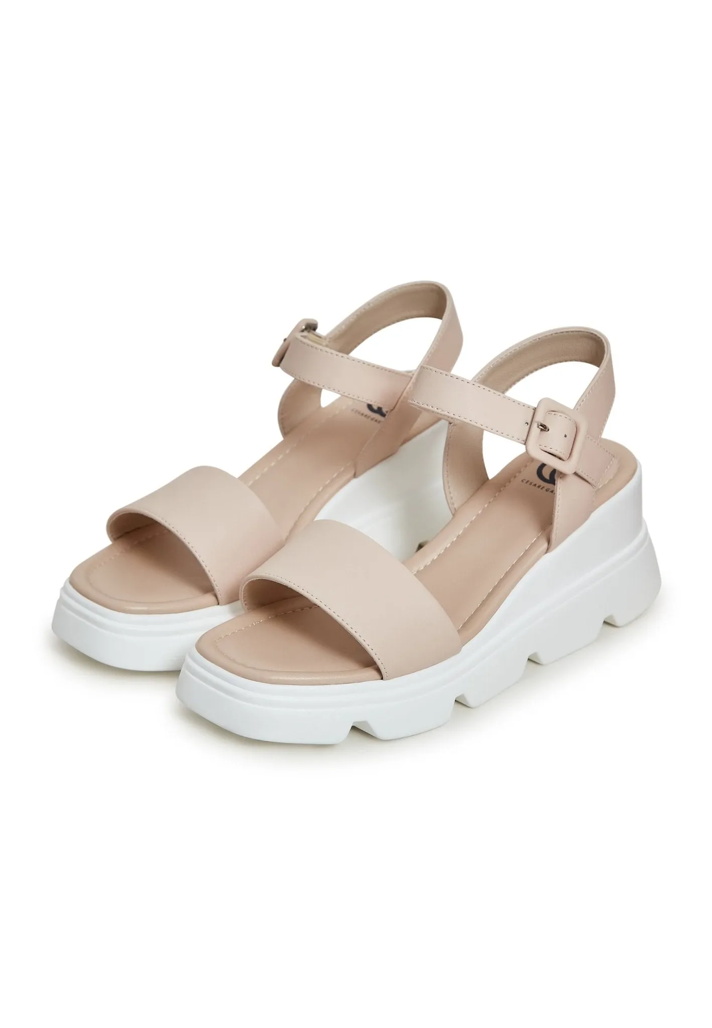 Urban Leather Platform Sandals