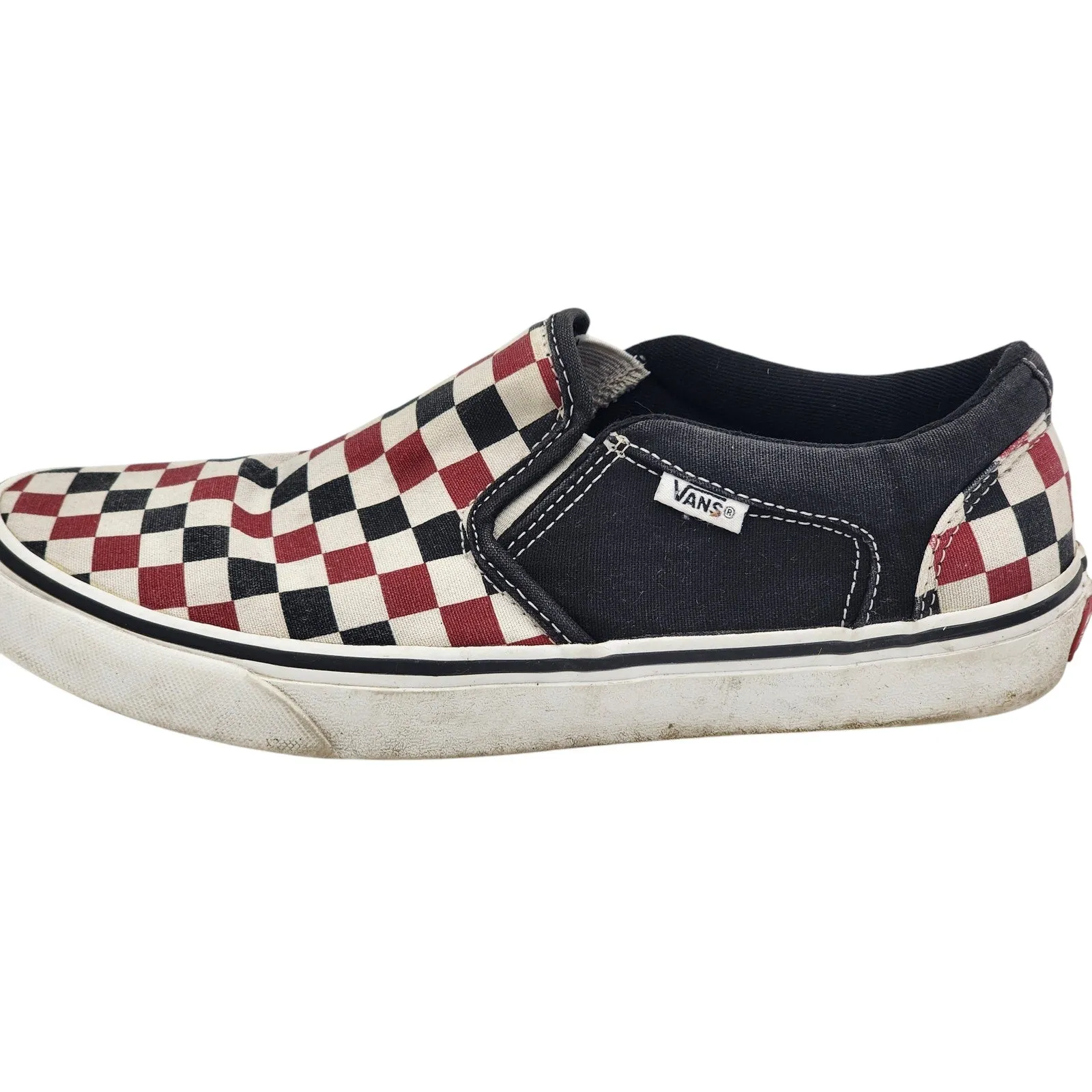 Vans Shoes Men 8.5 Women 10 Checkerboard Slip On Canvas Skater Sneakers Low Top