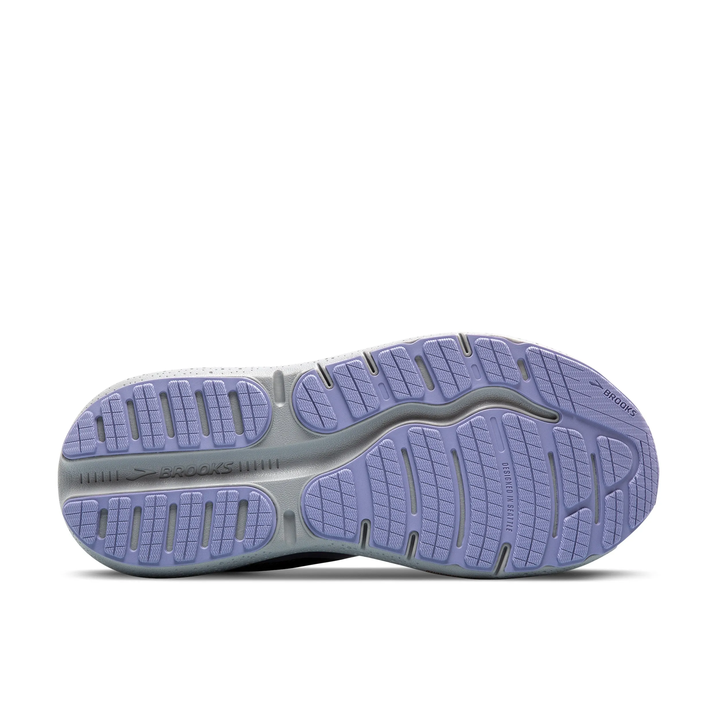 WOMEN'S BROOKS GHOST MAX 2 1204201B005 COLOR:  EBONY/LAVENDER/ALLOY