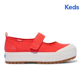 Women's  Keds Mary Jane Canvas Red  (WF68129)